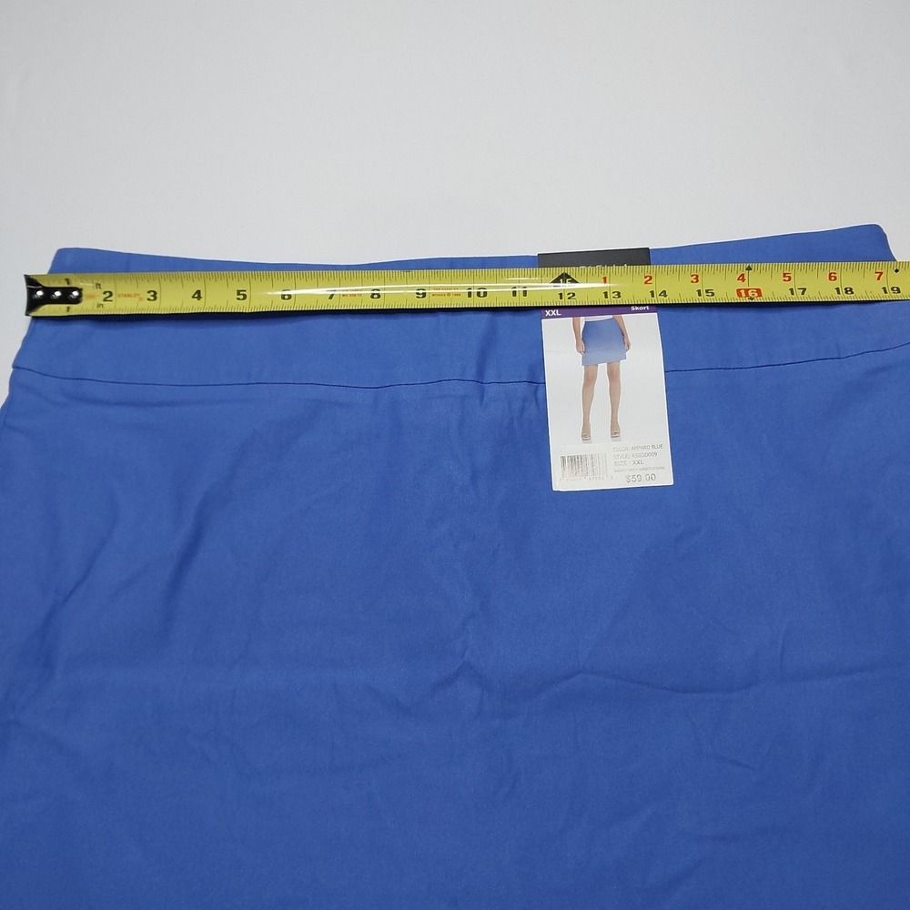 Rafaella Women's Pull-on Stretch Skort Blue XXL - Picture 5 of 8
